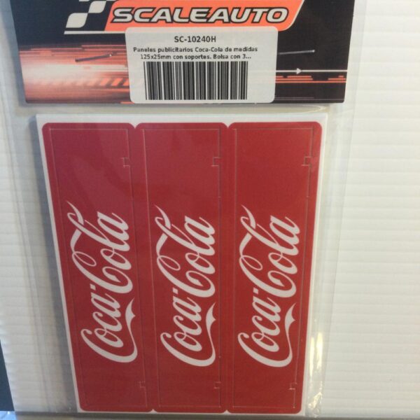 Scaleauto Free-Standing Advertising Panel Coca Cola