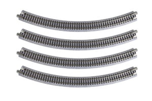 Kato N Gauge Unitrack #20-132 348mm Radius 45 degree curved track 4 pcs
