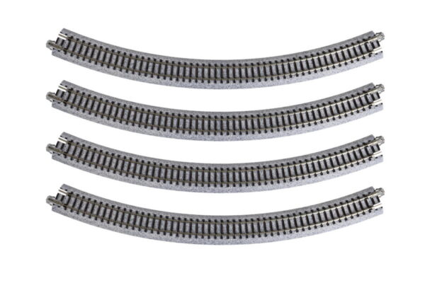 Kato N Gauge Unitrack #20-132 348mm Radius 45 degree curved track 4 pcs
