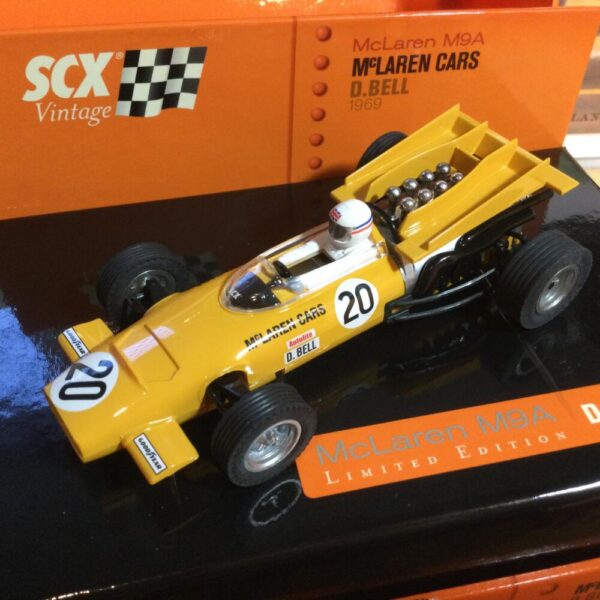 SCX Exin/Technitoys Vintage Series McLaren M9A Derek Bell #20