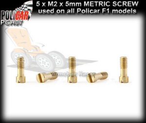 Policar F1 Screws 5 x Metric Screws M2 x 5mm