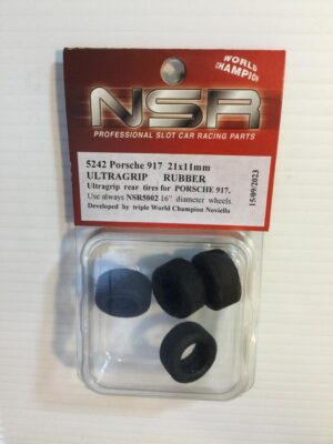 NSR 5242 Porsche 917 21 x 11mm Ultragrip Rubber Tyres x 4