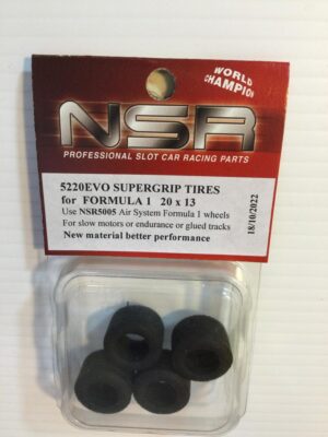 NSR 5220 Evo Supergrip 20 x 13 Formula 1 Slick High Profile Tyres x 4