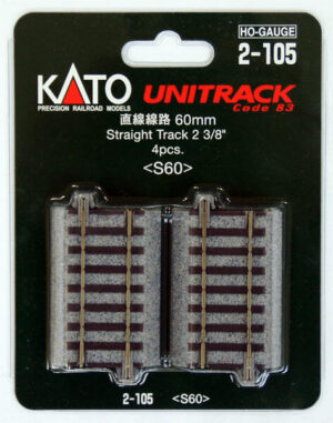 Kato HO/OO  Straight Tracks 60mm