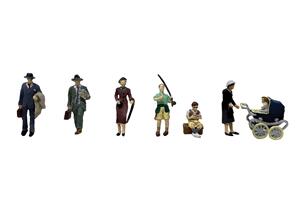 Bachmann Branchline Scenecraft Post-War Era Figures Set B OO/HO