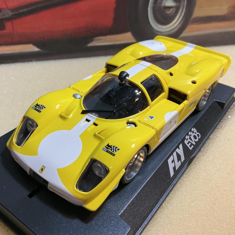 Scaleauto- Fly EVO Ferrari 512 Long Tail (Yellow)