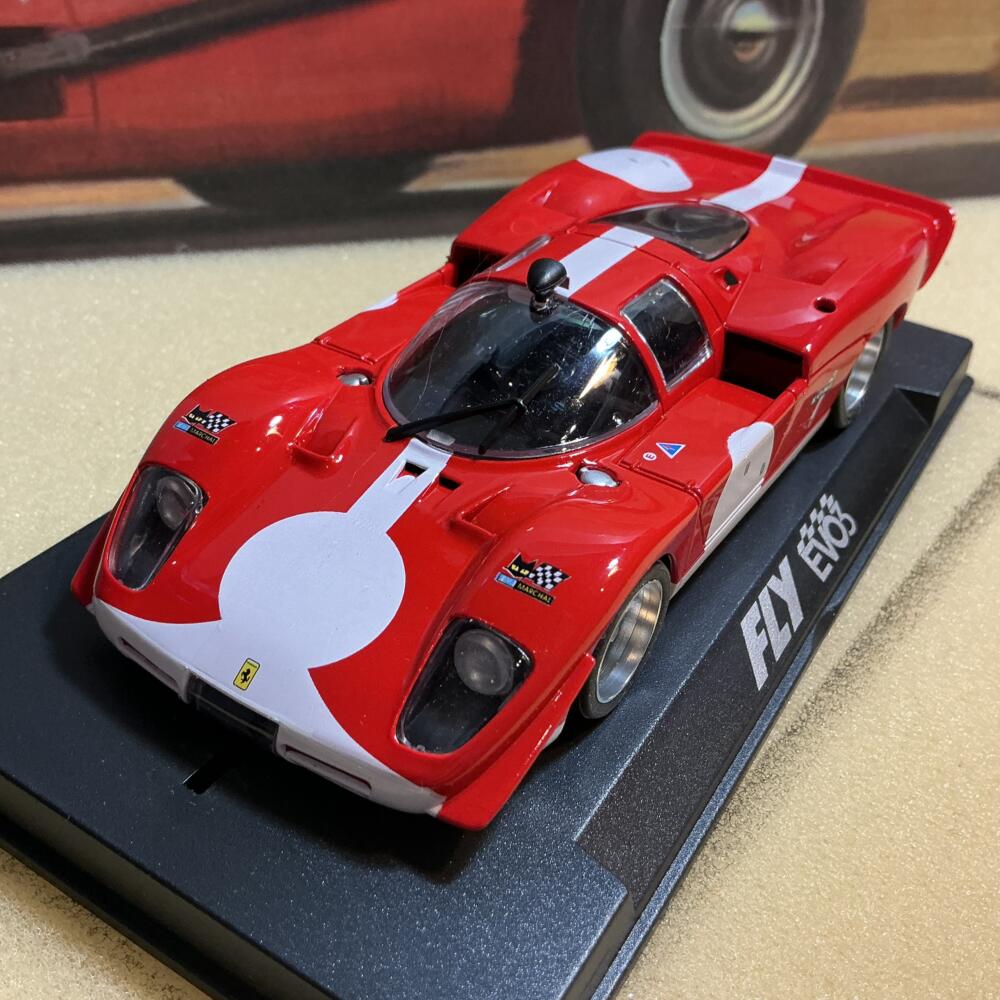 Scaleauto- Fly EVO Ferrari 512 Long Tail (Red)