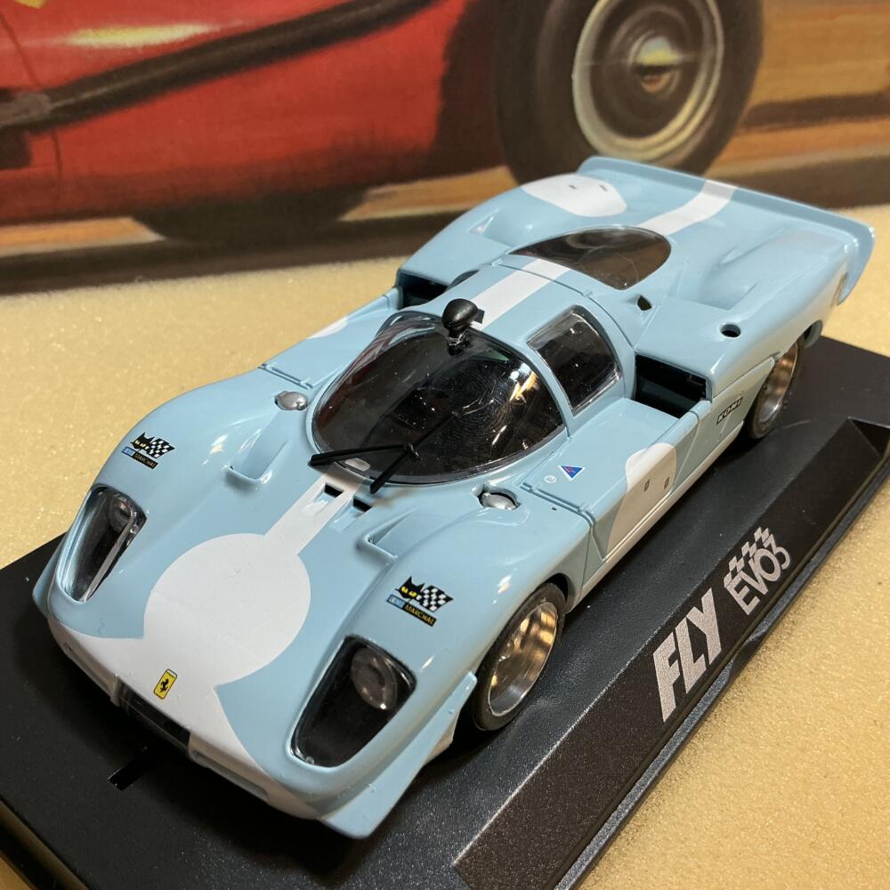 Scaleauto- Fly EVO Ferrari 512 Long Tail (Blue)