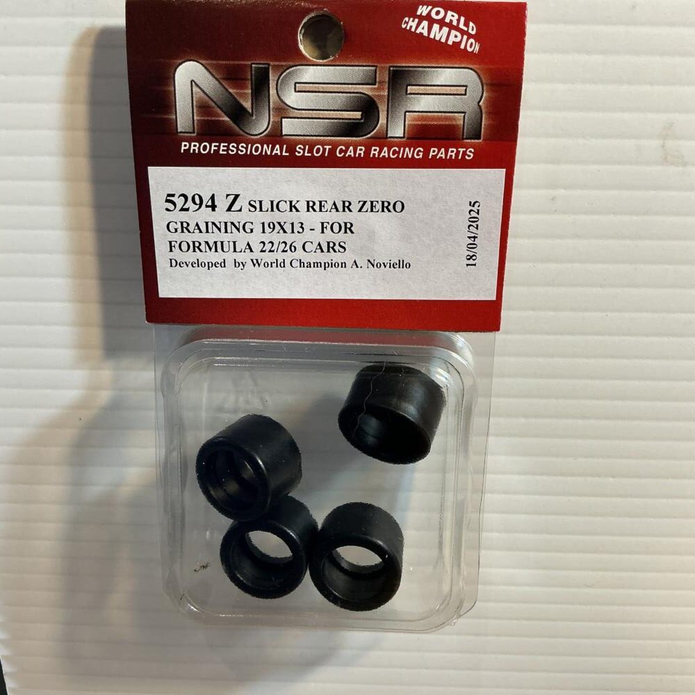 NSR Zero Graining Tyres Slick Rear 19x 13 F22